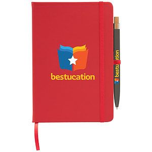 Wilde Recycled Hard Cover Journal & Pen Set - A5 5.5'' x 8.3''