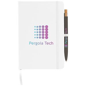 Wilde Recycled Hard Cover Journal & Pen Set - A5 5.5'' x 8.3''