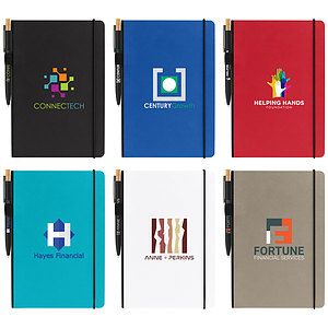 Recycled Kraft Paper Cover Journal  Pen Set - A5 5.9'' x 8.3''