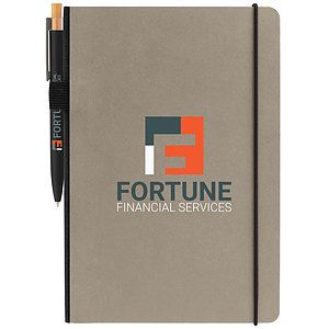 Recycled Kraft Paper Cover Journal  Pen Set - A5 5.9'' x 8.3''