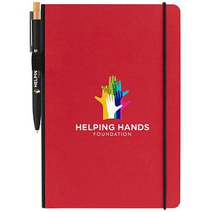 Recycled Kraft Paper Cover Journal  Pen Set - A5 5.9'' x 8.3''