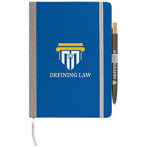 Steinbeck Recycled Hard Cover Journal  Pen Set - A5 5.9'' x 8.3''