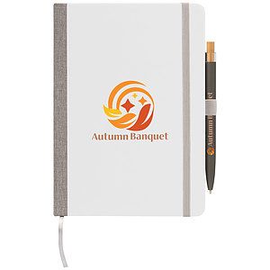 Steinbeck Recycled Hard Cover Journal  Pen Set - A5 5.9'' x 8.3''