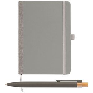 Steinbeck Recycled Hard Cover Journal  Pen Set - A5 5.9'' x 8.3''
