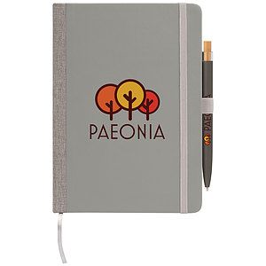 Steinbeck Recycled Hard Cover Journal  Pen Set - A5 5.9'' x 8.3''
