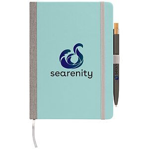 Steinbeck Recycled Hard Cover Journal  Pen Set - A5 5.9'' x 8.3''