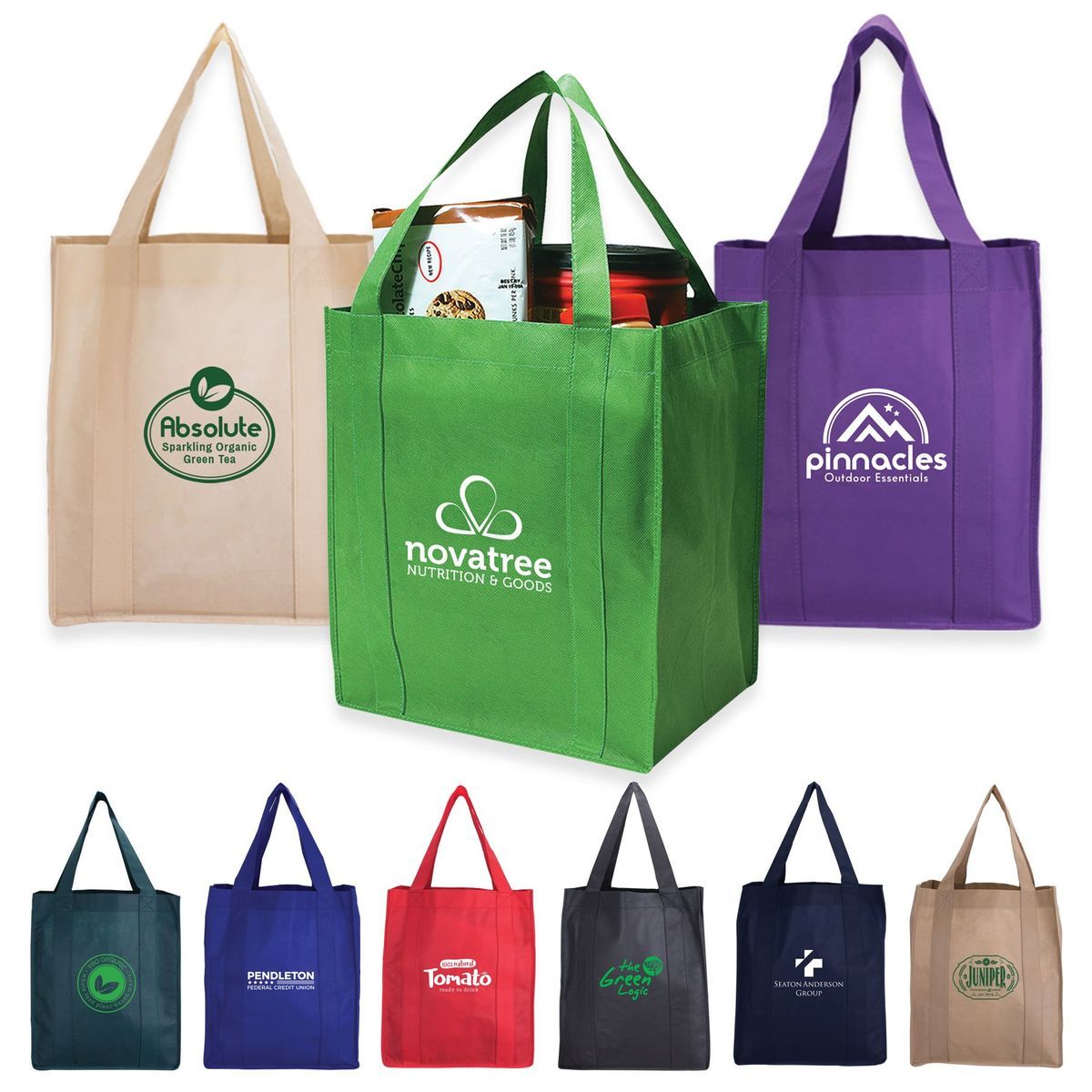 CUSTOM COTTON CHEAP TOTE BAGS W/GUSSET NO MINIMUM