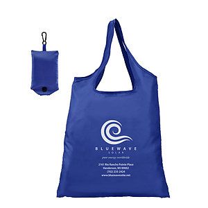 Santorini - Foldaway Shopping Tote Bag - 210D Polyester