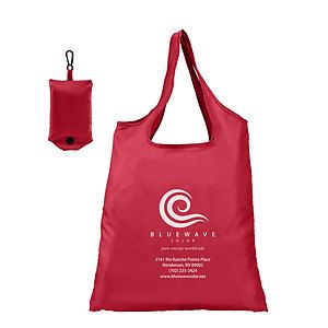 Santorini - Foldaway Shopping Tote Bag - 210D Polyester