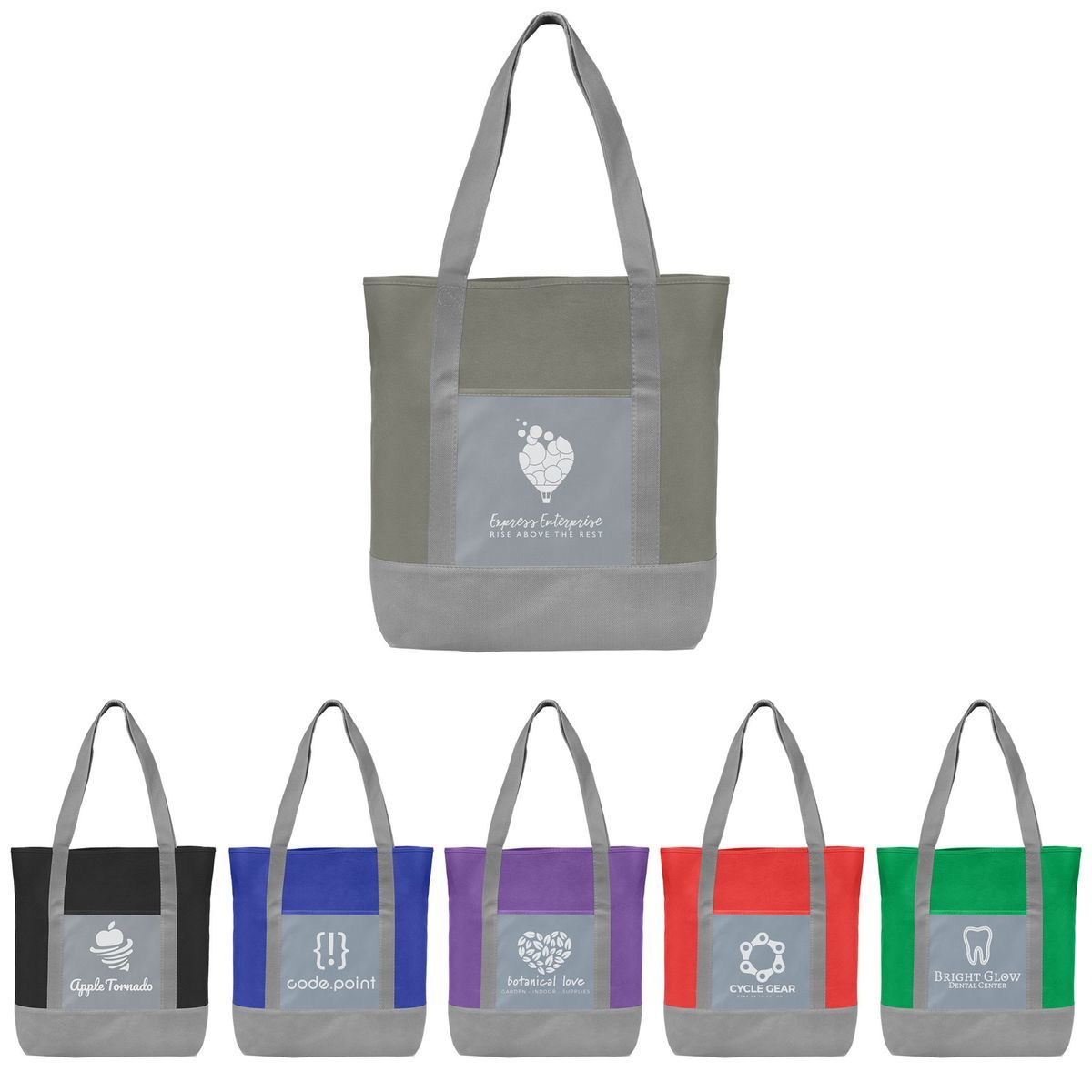 Glenwood - Non-Woven Tote Bag with 210D Pocket