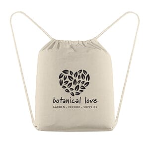 Java - 5 oz. Cotton Drawstring Backpack