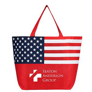 American Flag Non-Woven Tote Bag