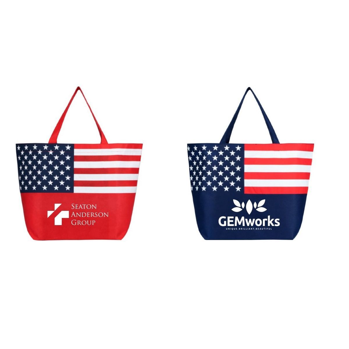 American Flag Non-Woven Tote Bag