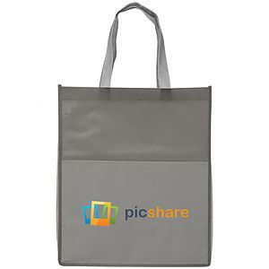 Rome RPET - Recycled Non-Woven Tote with 210D RPET Pocket