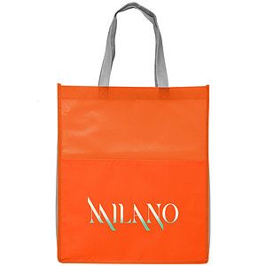 Rome RPET - Recycled Non-Woven Tote with 210D RPET Pocket