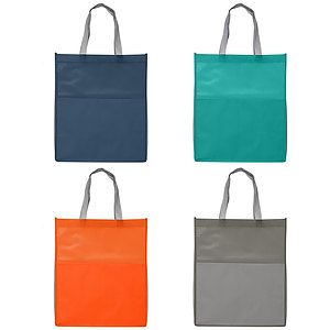 Rome RPET - Recycled Non-Woven Tote with 210D RPET Pocket