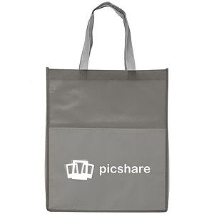 Rome RPET - Recycled Non-Woven Tote with 210D RPET Pocket