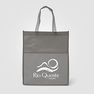 Rome RPET - Recycled Non-Woven Tote with 210D RPET Pocket
