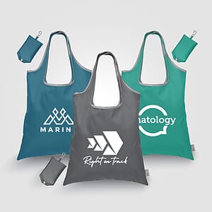 Santorini RPET - Recycled Foldaway Shopping Tote Bag