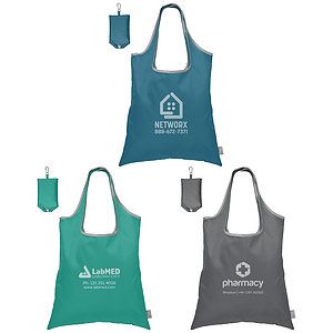Santorini RPET - Recycled Foldaway Shopping Tote Bag