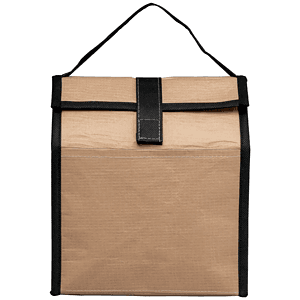 Natural - Woven Paper Cooler Lunch Bag