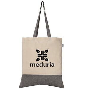 Quebec - 5 oz. Two-Tone Recycled Cotton Tote