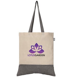 Quebec - 5 oz. Two-Tone Recycled Cotton Tote