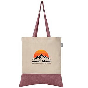 Quebec - 5 oz. Two-Tone Recycled Cotton Tote