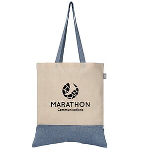 Quebec - 5 oz. Two-Tone Recycled Cotton Tote