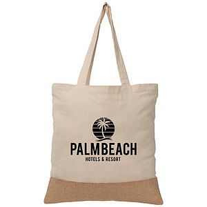 Rio™ Tote Bag - 5 oz. Recycled Cotton Blend with Jute