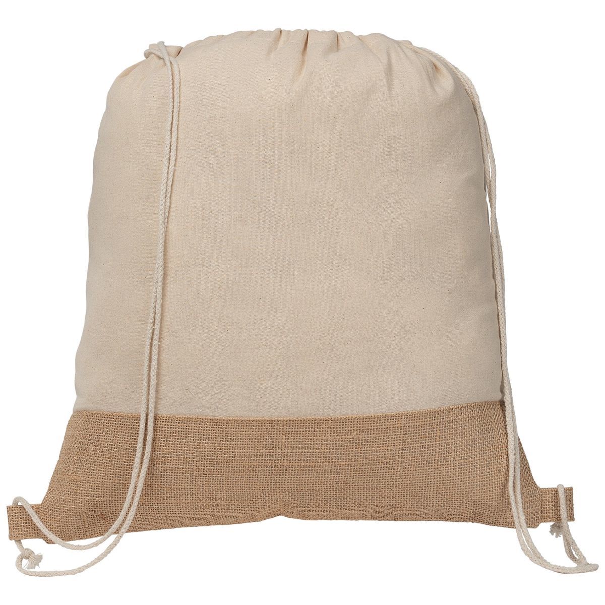 Rio™ Drawstring Bag - 5 oz. Recycled Cotton Blend with Jute