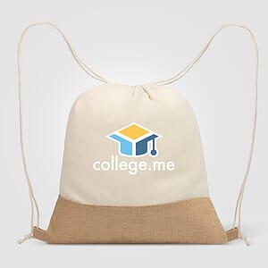 Rio™ Drawstring Bag - 5 oz. Recycled Cotton Blend with Jute