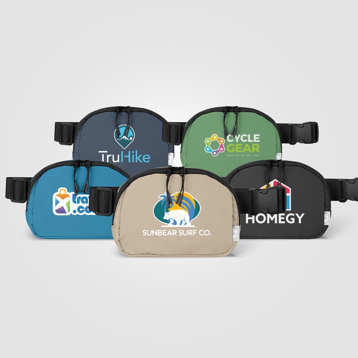 Taiga RPET Nylon Zippered Waist Bag - 40 oz