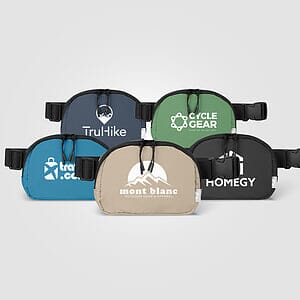 Taiga RPET Nylon Zippered Waist Bag - 40 oz