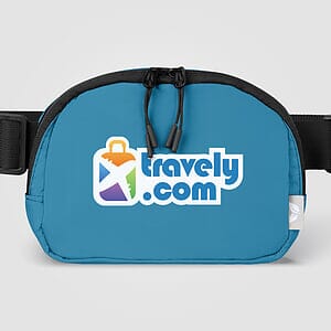Taiga RPET Nylon Zippered Waist Bag - 40 oz