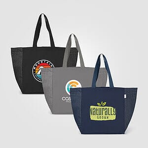 Toronto Recycled Cotton Chevron Tote Bag  8 oz