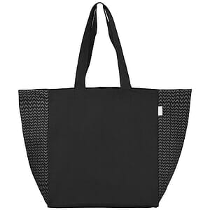 Toronto Recycled Cotton Chevron Tote Bag  8 oz