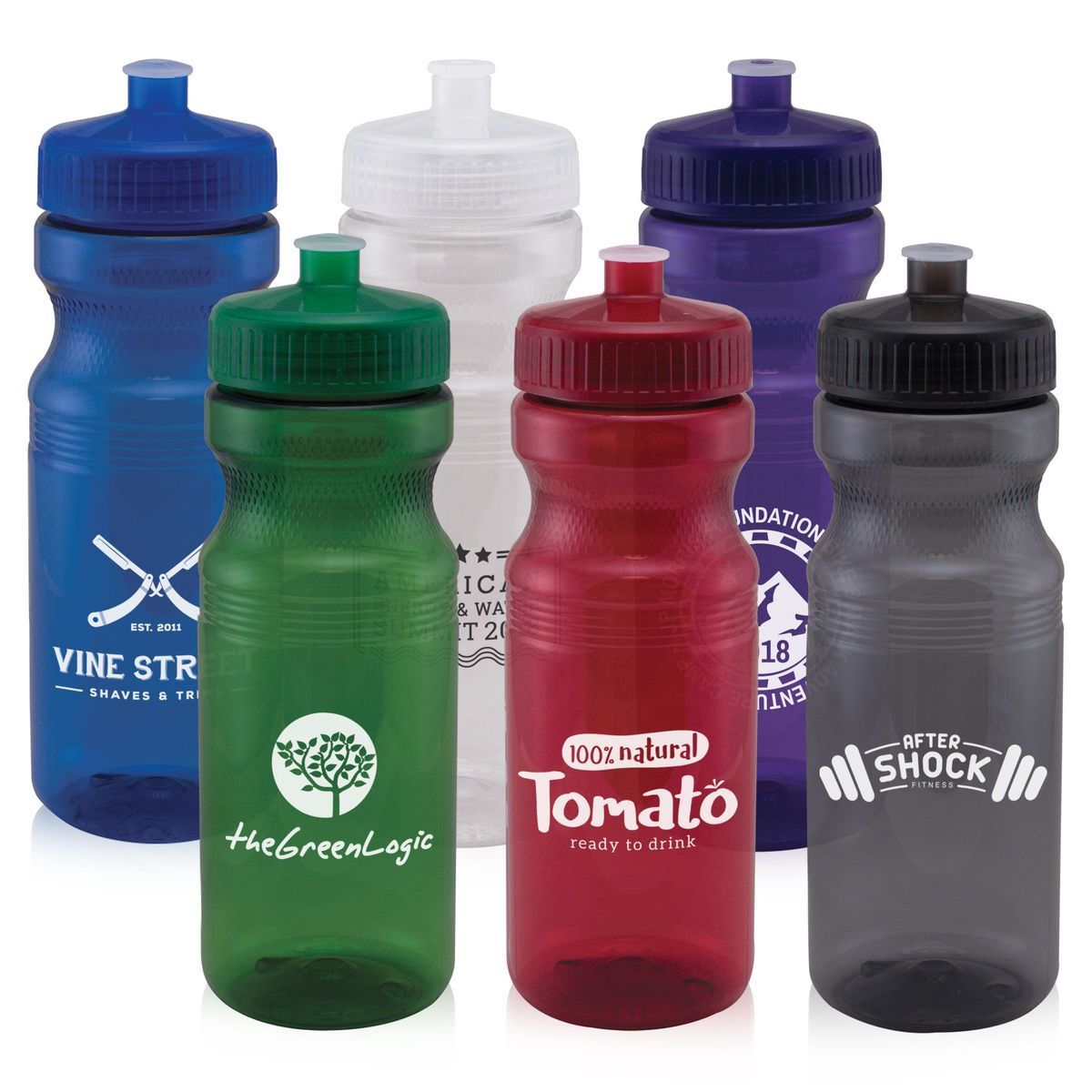 20 ounce Sport Water Bottles : BPA-Free, Made in USA, Sport Team