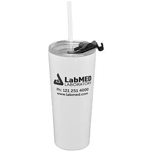 Excalibur - 21 oz. Double-Wall Stainless Tumbler with Straw​​