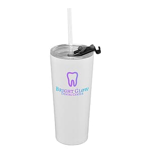 Excalibur - 21 oz. Double-Wall Stainless Tumbler with Straw​​