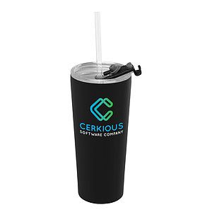 Excalibur - 21 oz. Double-Wall Stainless Tumbler with Straw​​