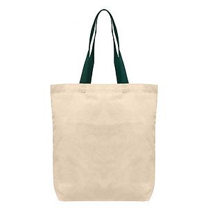 Tonga - 5 oz. Natural Cotton Tote w Color Straps