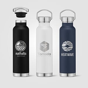 Apollo - 23 oz. Double Wall Stainless Steel Water Bottle with Lid