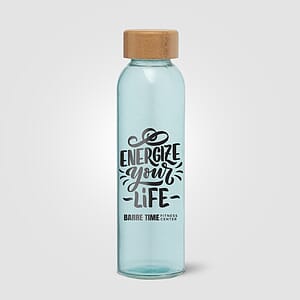 Alpine - 17 oz. Glass Bottle with Bamboo Lid