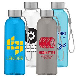 Plastic Water Bottle with Bamboo Lid 28 oz