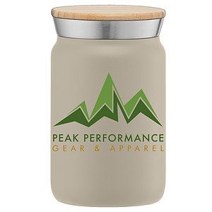 Nordic - 9 oz. Double Wall Copper-Lined Stainless Steel Tumbler with Bamboo Lid