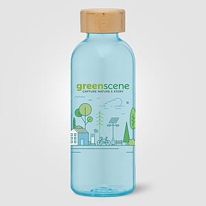 Strom - 22 oz. RPET Water Bottle with Bamboo Lid
