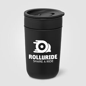 Danube - 12 oz. Ceramic Tumbler with Recycled Plastic Exterior & Lid