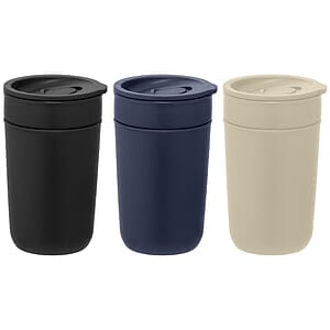 Danube - 12 oz. Ceramic Tumbler with Recycled Plastic Exterior & Lid