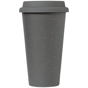 Equator - 9 oz. Double Wall Ceramic Tumbler with Silicone Lid